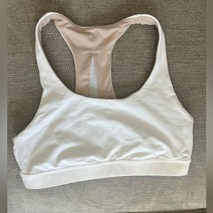 White Lululemon sports bra